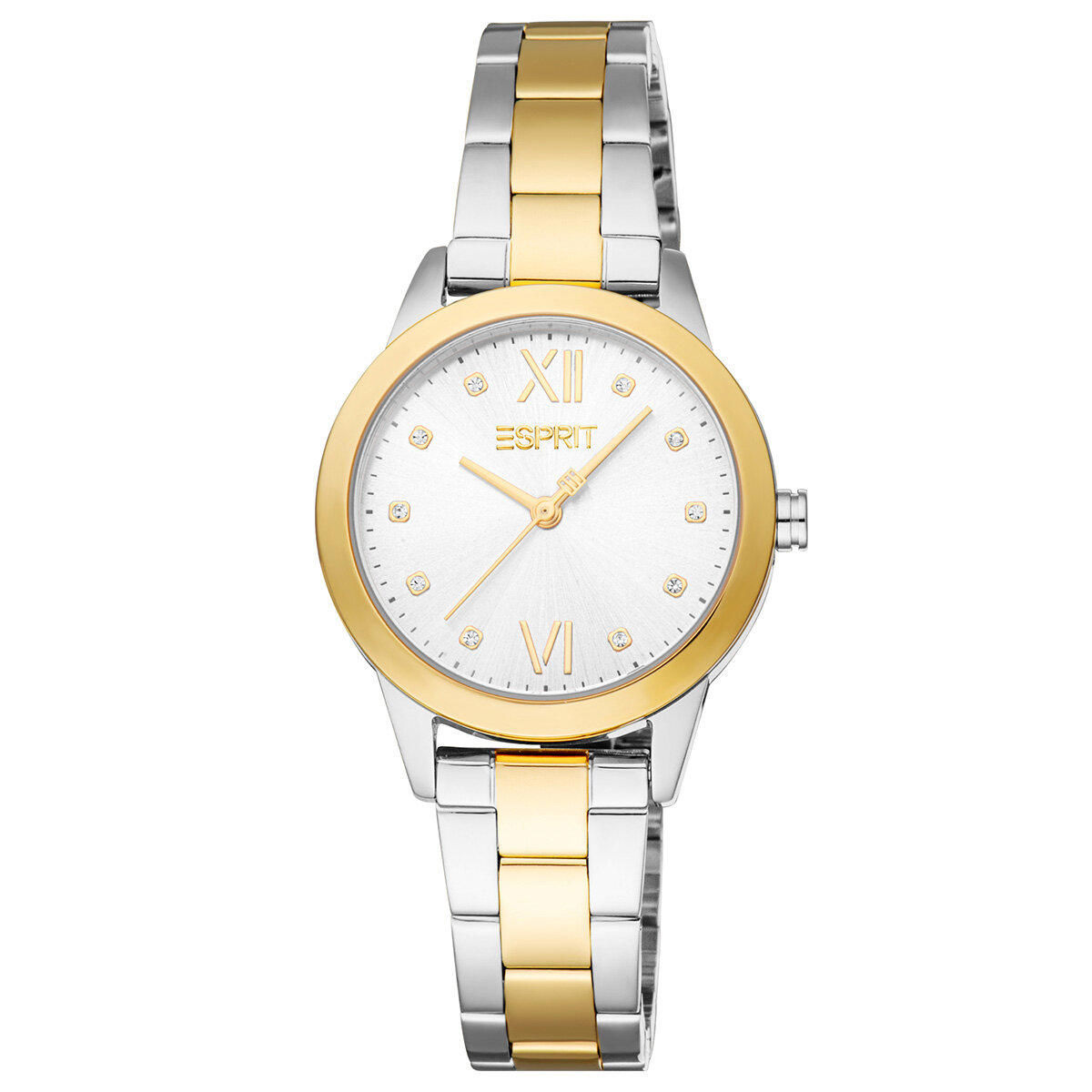 Esprit ES1L434M0055 30 mm Altın-Gri Çelik Kordon Analog Kadın Kol Saati