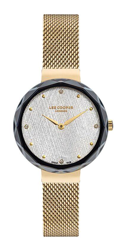 Lee Cooper LC07237.130 40 mm Altın Metal Kordon Analog Kadın Kol Saati