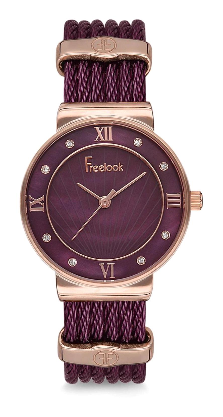 Freelook F.7.1034.08 38 mm Mor Çelik Kordon Analog Kadın Kol Saati
