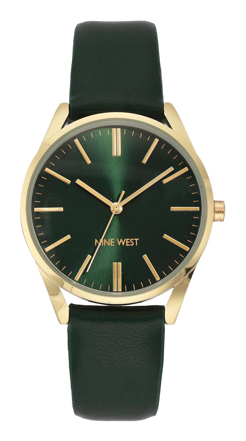 Nine West NW-1994GPGN 36 mm Yeşil Deri Kordon Analog Kadın Kol Saati