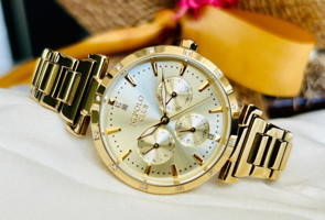 Jg. Polo Club JPC.0922.1313M.3 33 mm Altın Çelik Kordon Analog Kadın Kol Saati