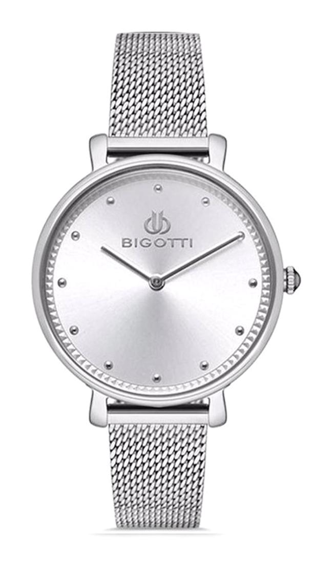 Bigotti BG.1.10194.1 36 mm Gri Çelik Kordon Analog Kadın Kol Saati