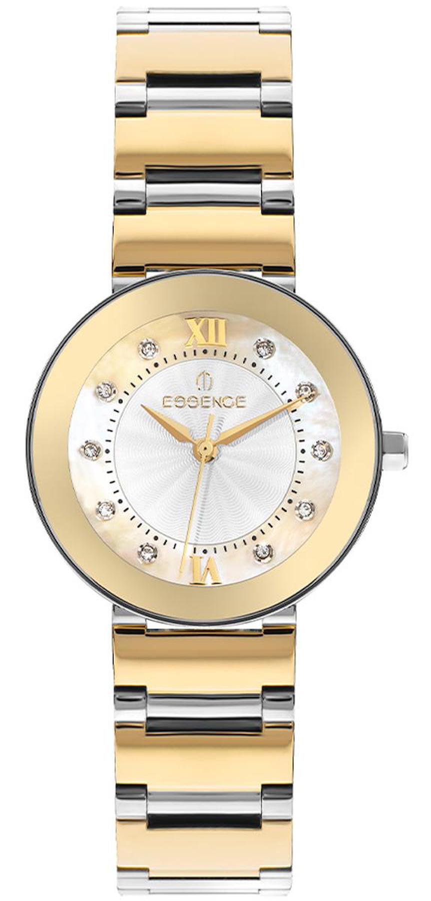 Essence D1127.220 33 mm Altın-Gri Çelik Kordon Analog Kadın Kol Saati