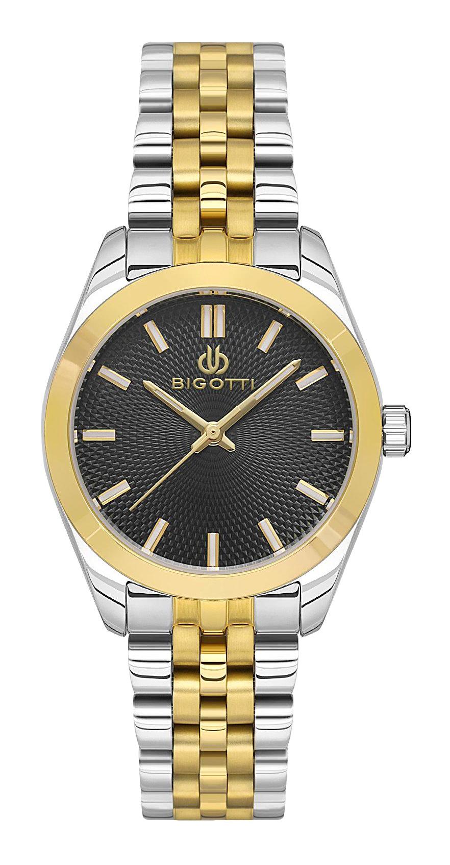 Bigotti BG.1.10549-4 36 mm Altın-Gri Çelik Kordon Analog Kadın Kol Saati