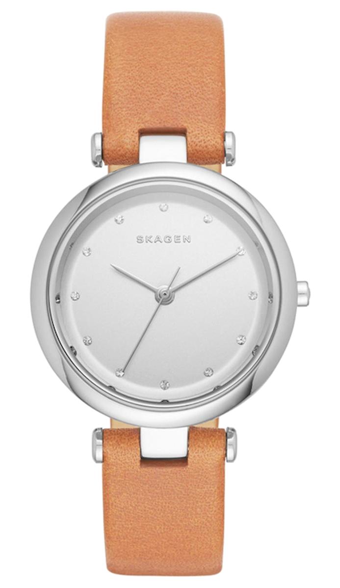 Skagen SKW2455 30 mm Kahverengi Deri Kordon Analog Kadın Kol Saati