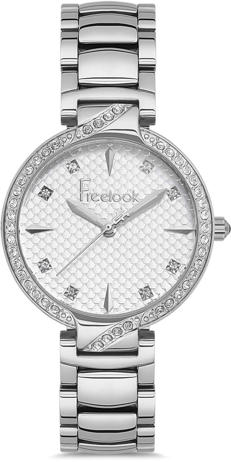 Freelook FL.1.10176.1 35 mm Gri Çelik Kordon Analog Kadın Kol Saati