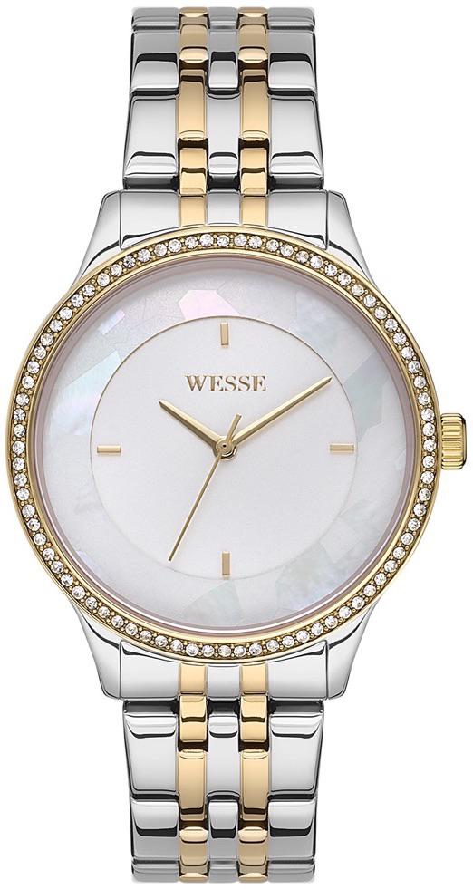 Wesse WWL109105 38 mm Altın-Gri Çelik Kordon Analog Kadın Kol Saati