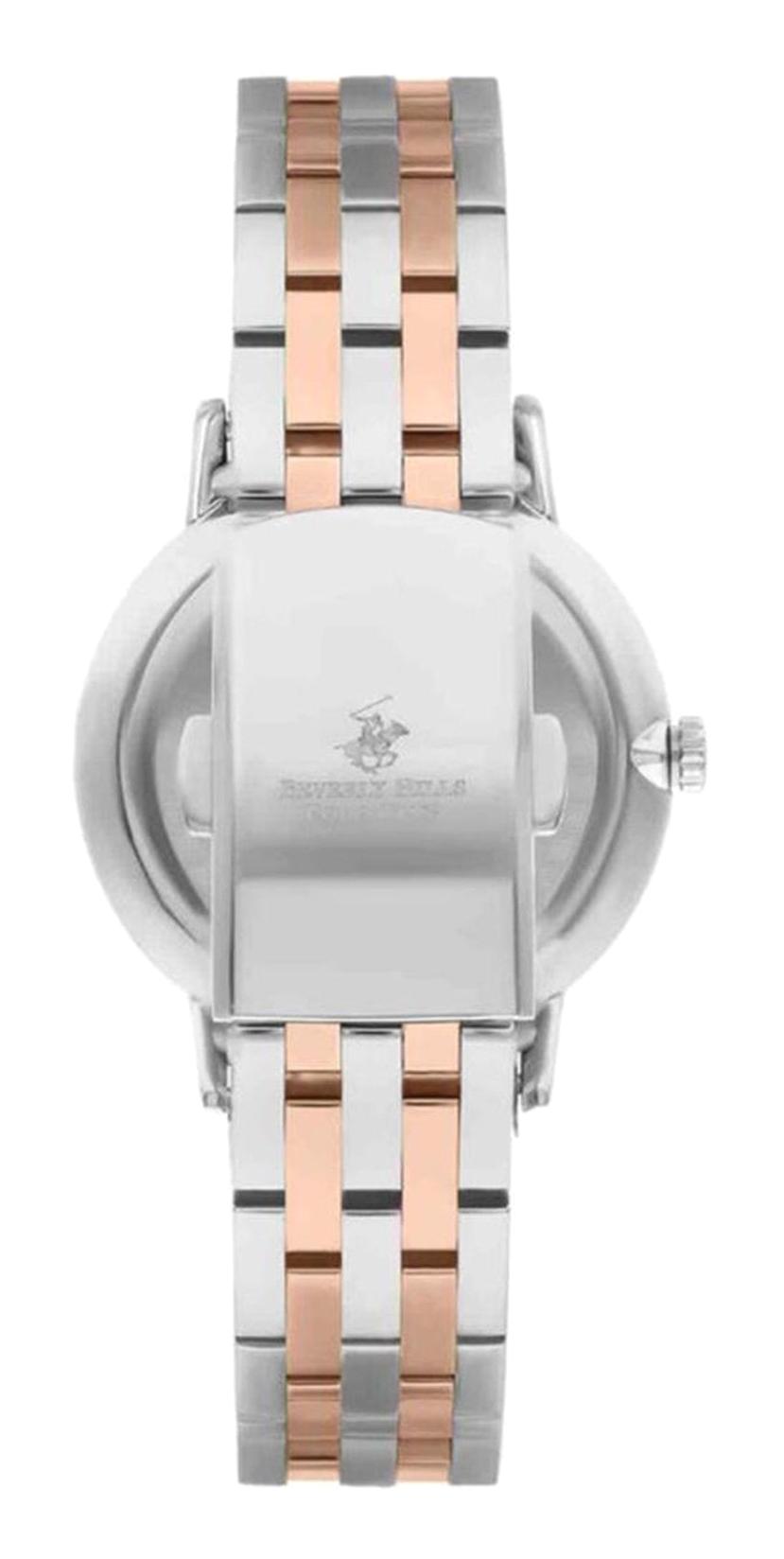 Beverly Hills Polo Club BP3289X.530 35 mm Altın-Gri Çelik Kordon Analog Kadın Kol Saati