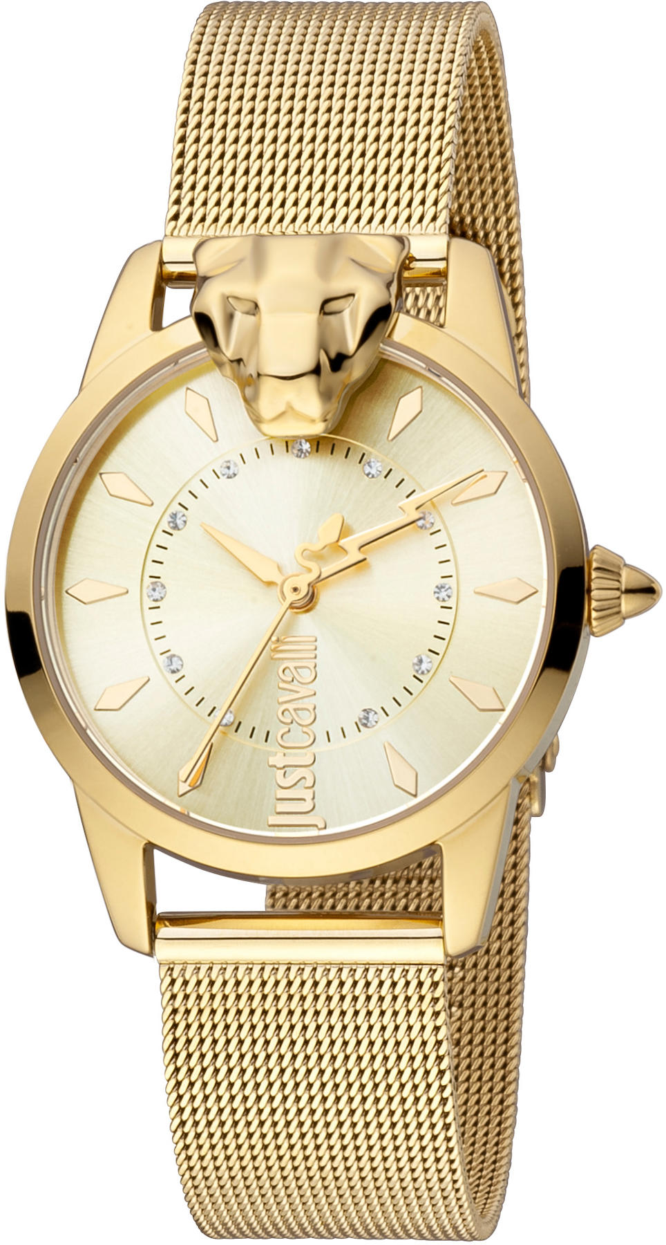 Just Cavalli JC1L220M0055 34 mm Altın Çelik Kordon Analog Kadın Kol Saati