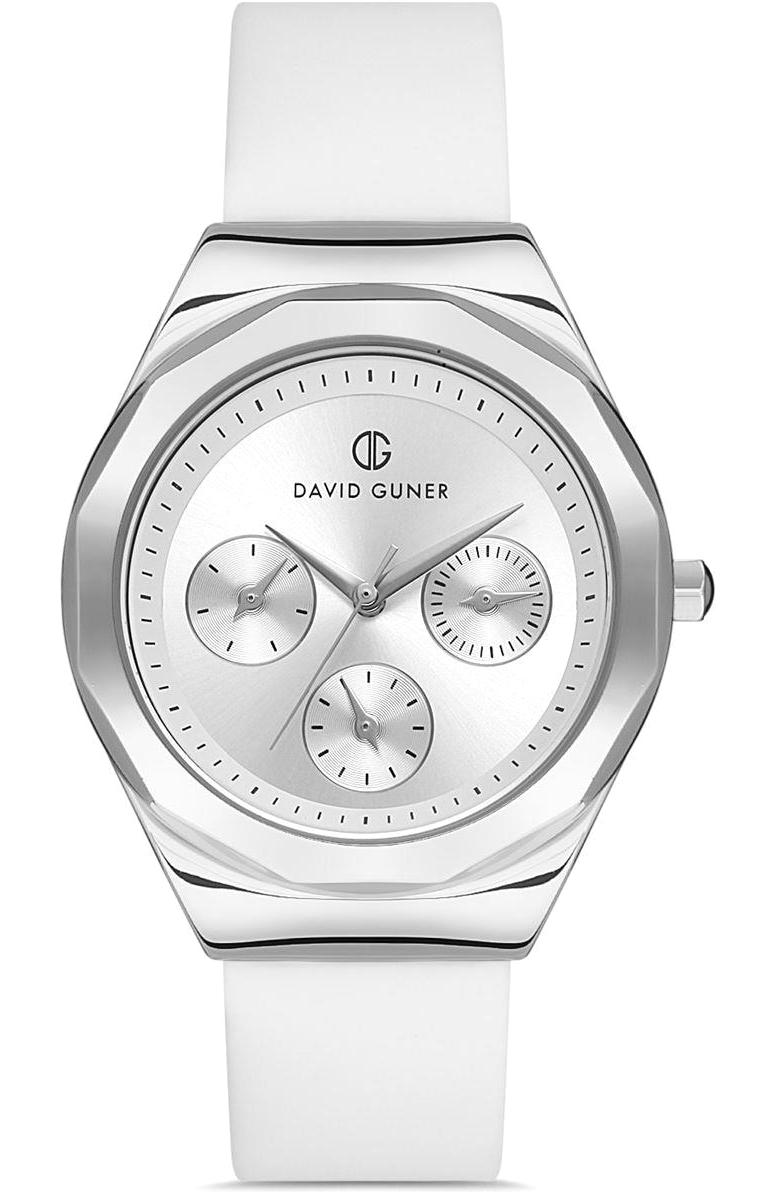 David Guner DG-8266LD-A1 34 mm Beyaz Silikon Kordon Analog Kadın Kol Saati