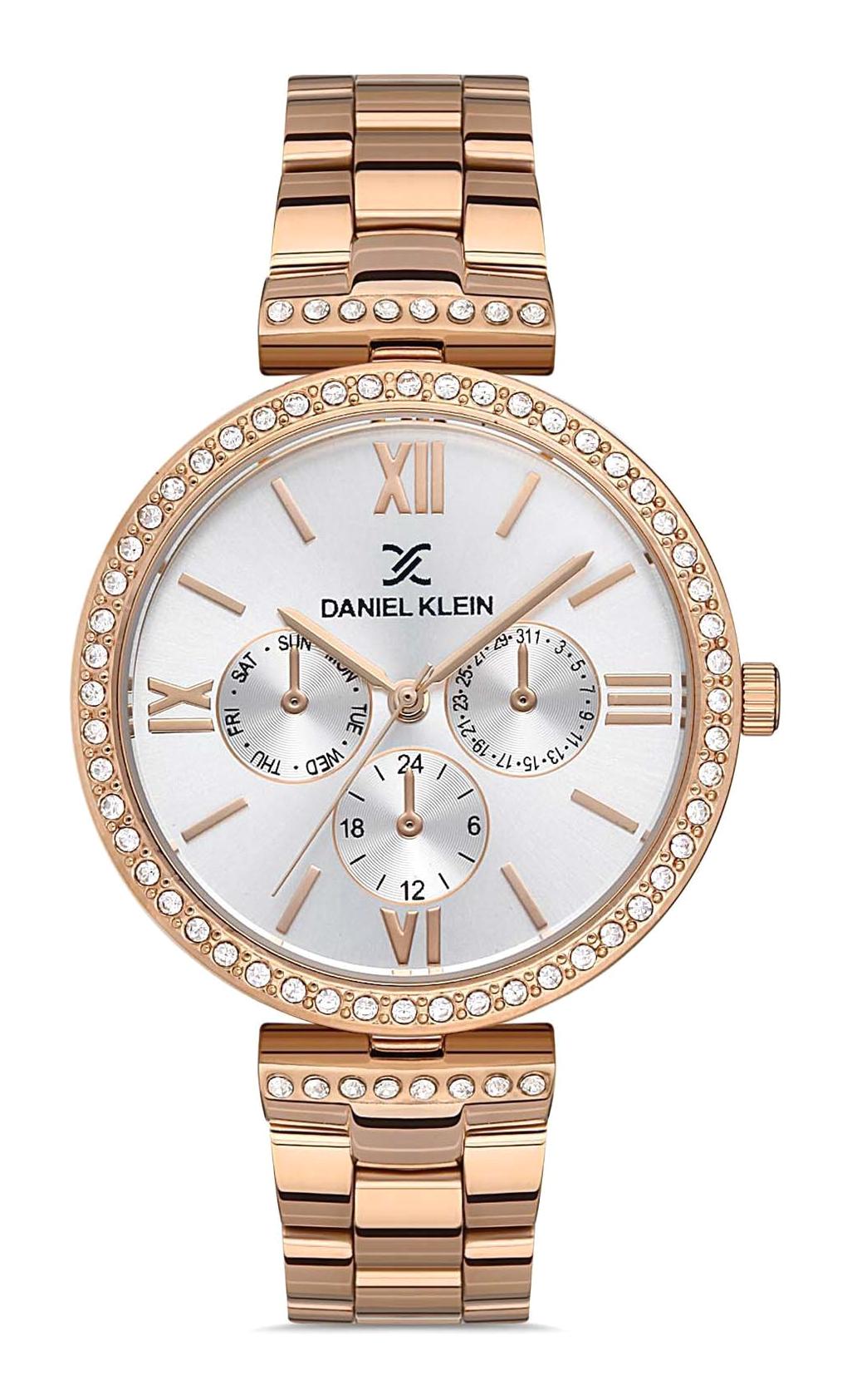 Daniel Klein DKE.1.10127.3 Takvimli 36 mm Rose Gold Metal Kordon Analog Kadın Kol Saati