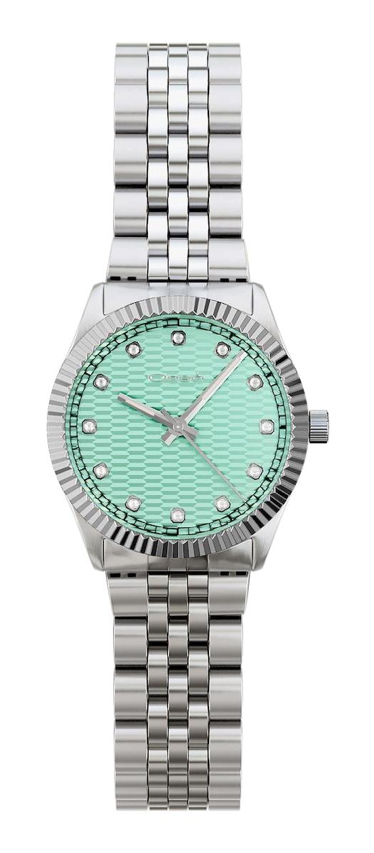 Osse OSW10117 35 mm Gri Metal Kordon Analog Kadın Kol Saati