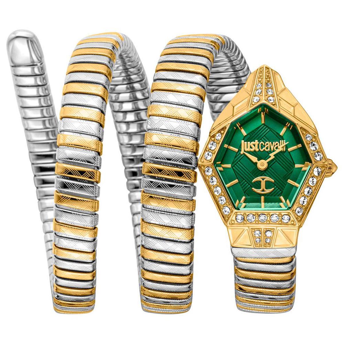 Just Cavalli JC1L304M0065 23 mm Altın-Gri Çelik Kordon Analog Kadın Kol Saati