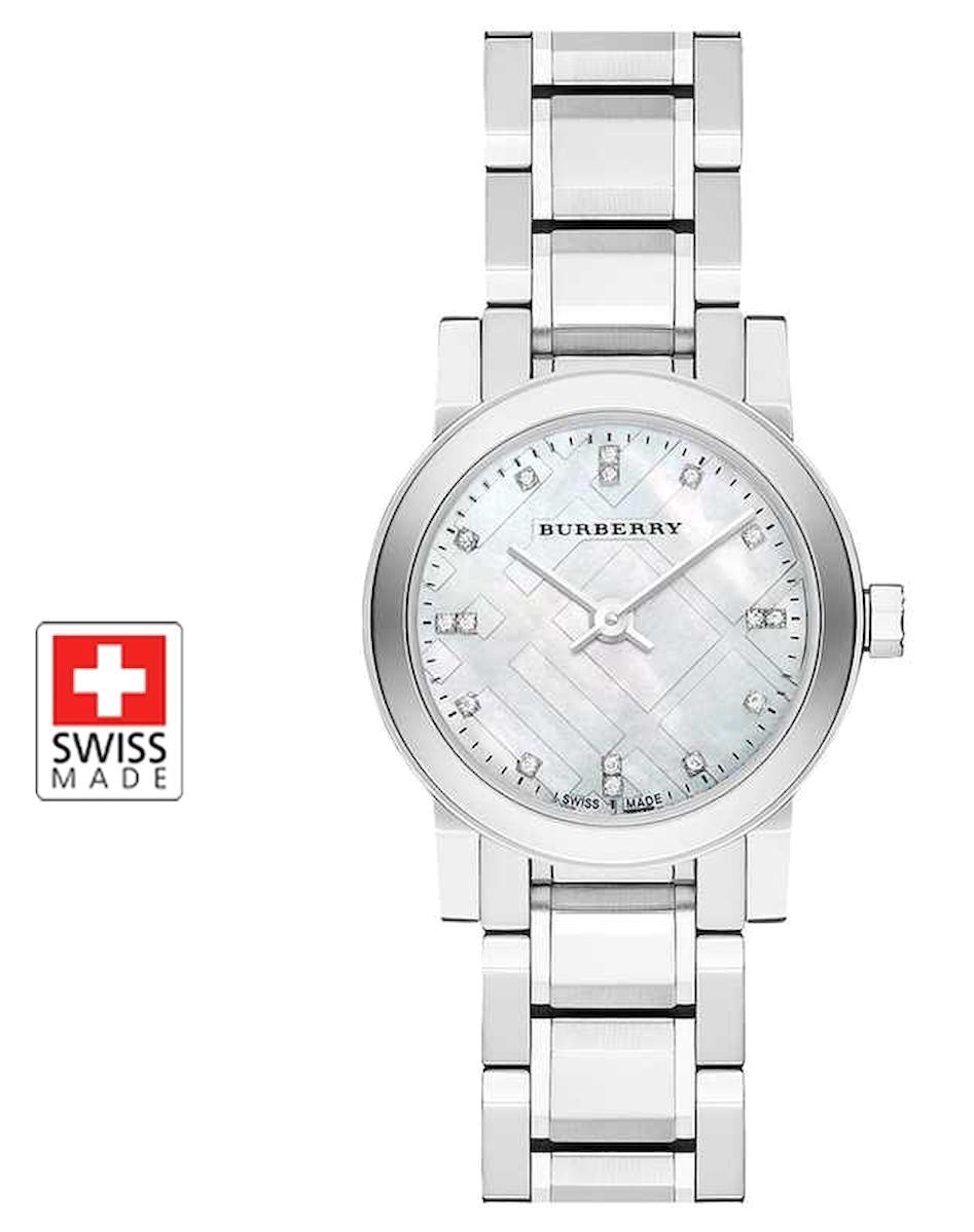 Burberry BU9224 26 mm Gri Çelik Kordon Analog Kadın Kol Saati