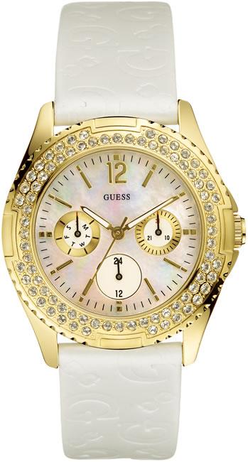 Guess GUI11528L2 36 mm Beyaz Deri Kordon Analog Kadın Kol Saati