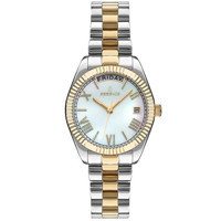 Essence ES6745FE.220 Takvimli 32 mm Altın-Gri Çelik Kordon Analog Kadın Kol Saati