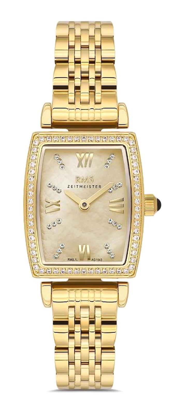 Romanson RMS.1.AG1543.07 21 mm Altın Çelik Kordon Analog Kadın Kol Saati