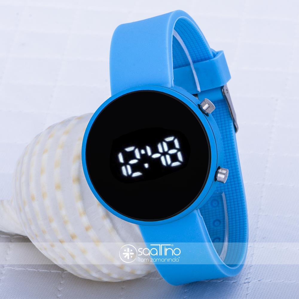 Spectrum ST-303586 Takvimli 38 mm Mavi Silikon Kordon Dijital Unisex Kol Saati
