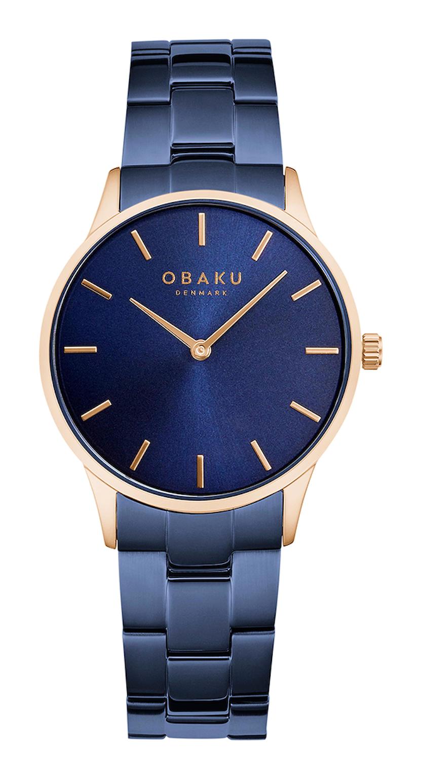 Obaku Denmark V247LXVLSL 35 mm Lacivert Çelik Kordon Analog Kadın Kol Saati