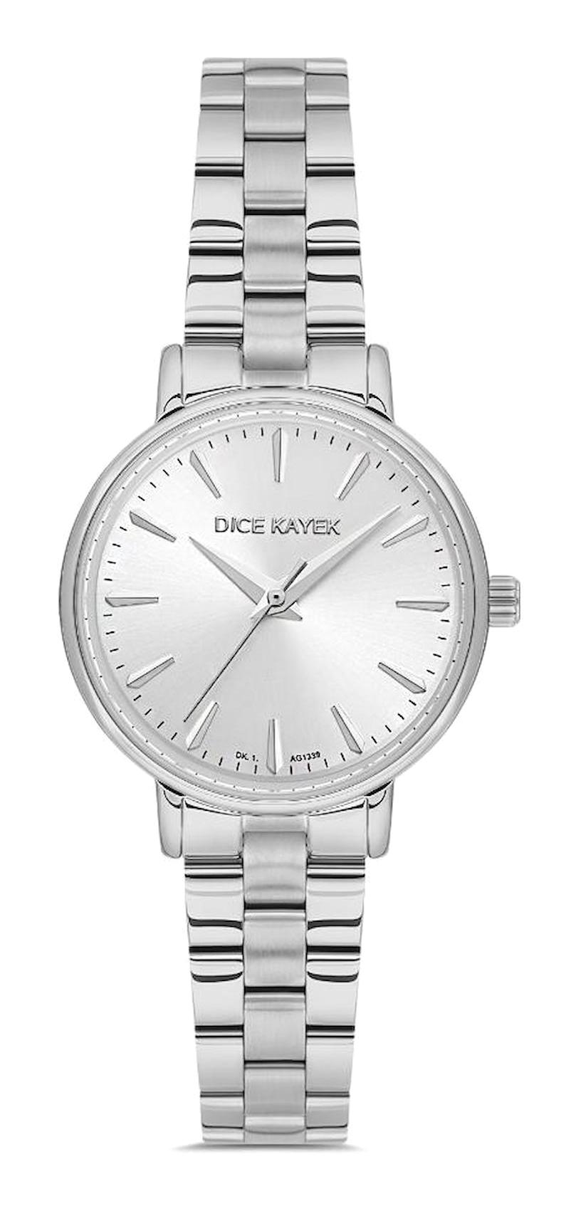 Dice Kayek DK.1.AG1339.01 27 mm Gri Çelik Kordon Analog Kadın Kol Saati
