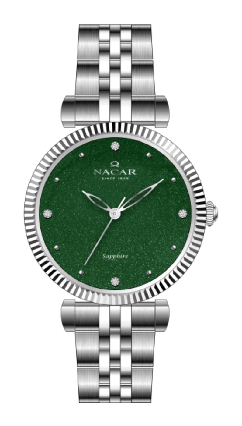 Nacar NC34-390553-ANMS 32 mm Gri Metal Kordon Analog Kadın Kol Saati