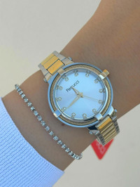 Ferrucci FRC.FT.1.111 32 mm Altın-Gri Çelik Kordon Analog Kadın Kol Saati