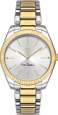 Pierre Cardin 800402F03 36 mm Altın-Gri Çelik Kordon Analog Kadın Kol Saati