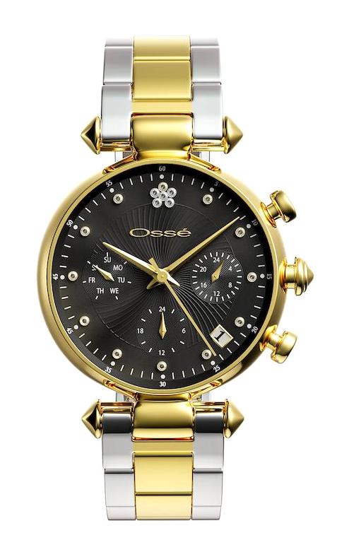 Osse OSW10129 Takvimli 30 mm Altın-Gri Çelik Kordon Analog Kadın Kol Saati