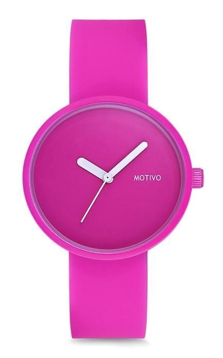 Motivo MT0203 39 mm Fuşya Silikon Kordon Analog Kadın Kol Saati