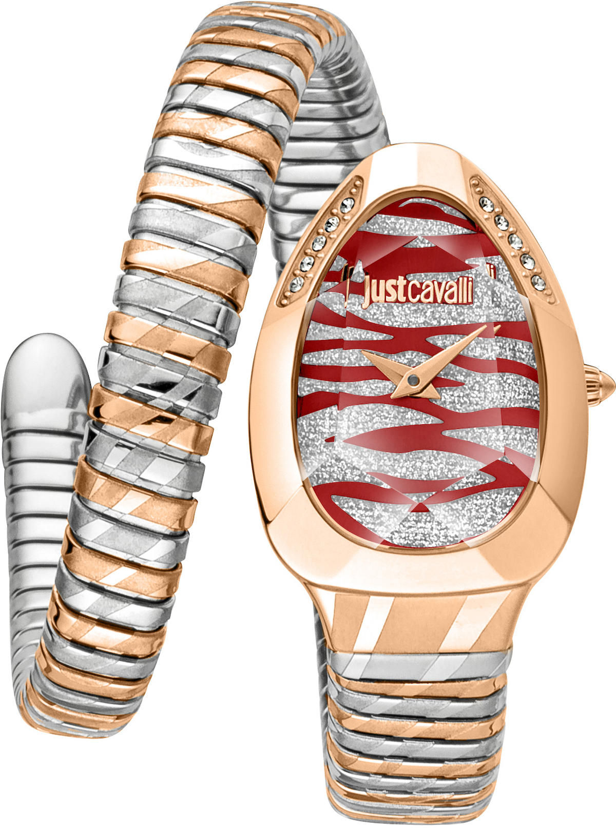 Just Cavalli JC1L225M0105 24 mm Gri-Rose Gold Çelik Kordon Analog Kadın Kol Saati