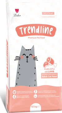 Trendline Kuzu Etli Yetişkin Kuru Kedi Maması 10 kg