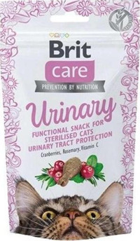 Brit Care Snack Urinary Biberiye-Kızılcık Kedi Ödül Maması 50 gr