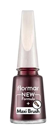 Flormar Maxi Brush 68 Mor Parlak Simli Oje