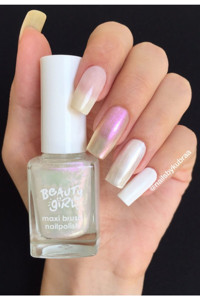 Beauty Girl Shiny White 21 Beyaz Sedefli Simli Oje