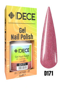 Dece D171 Pembe Işıltılı Kalıcı Simli Oje