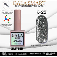 Gala Smart Glitter K25 Gümüş Işıltılı Kalıcı Simli Oje