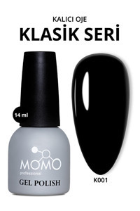 Momo Klasik Seri K001 Siyah Parlak Kalıcı Oje