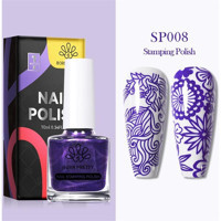 Born Pretty Nail Stamping SP008 Lacivert Parlak Kalıcı Oje
