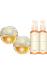 Avon Incandessence 4 Parça Kadın Parfüm Seti EDP 2x50 ml + Avon Incandessence Sprey 2x100 ml