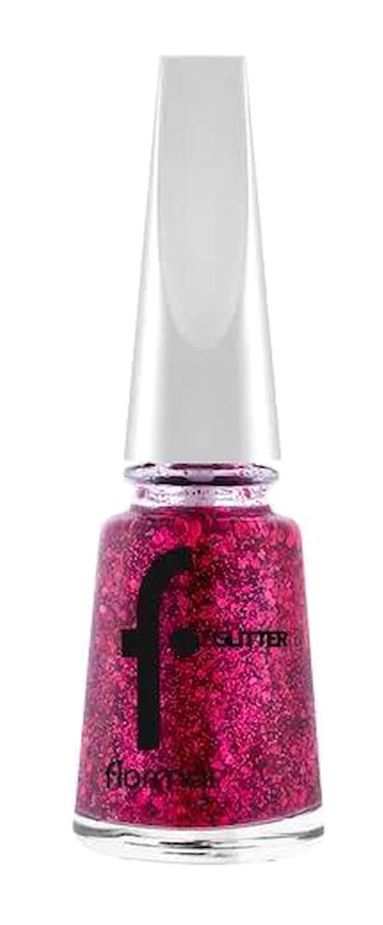 Flormar Glitter GL03 Pembe Parlak Simli Oje