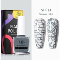 Born Pretty Nail Stamping SP014 Gri Parlak Kalıcı Oje