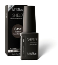 Kinetics Shield Rubber Base Coat Siyah Parlak Kalıcı Oje