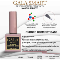 Gala Smart Rubber Comfort Base Turuncu Parlak Kalıcı Oje