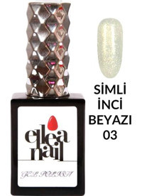 Ellea Nail 03 Krem Işıltılı Kalıcı Simli Oje