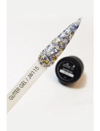 Cr-Oje Glitter JW115 Çok Renkli Işıltılı Kalıcı Simli Jel Oje