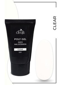 Cr-Oje Poly G09 Beyaz Parlak Kalıcı Jel Oje