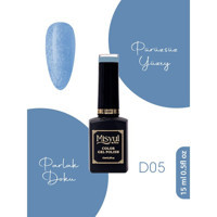 Misyul Nail Art D05 Mavi Işıltılı Kalıcı Oje