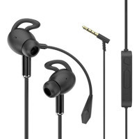 Zore AK-P9 Silikonlu Mikrofonlu 3.5 mm Jak Kablolu Kulaklık Siyah