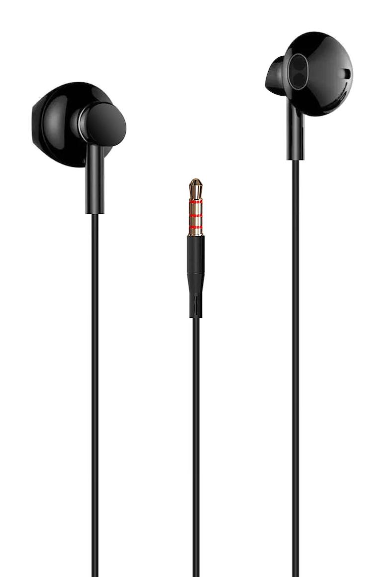 Hepu HP337 Silikonsuz 3.5 mm Jak Kablolu Kulaklık Siyah