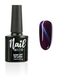 Nail Master Kedi Gözü M870 Bordo-Mavi Hologram Kalıcı Simli Oje